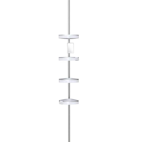 Better Living HiRISE 108 in. H X 8 in. W X 10.63 in. L White Tension Shower Caddy 70054 - main